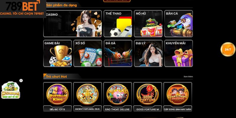 Danh sách các trò chơi hấp dẫn tại nhà cái 789bet